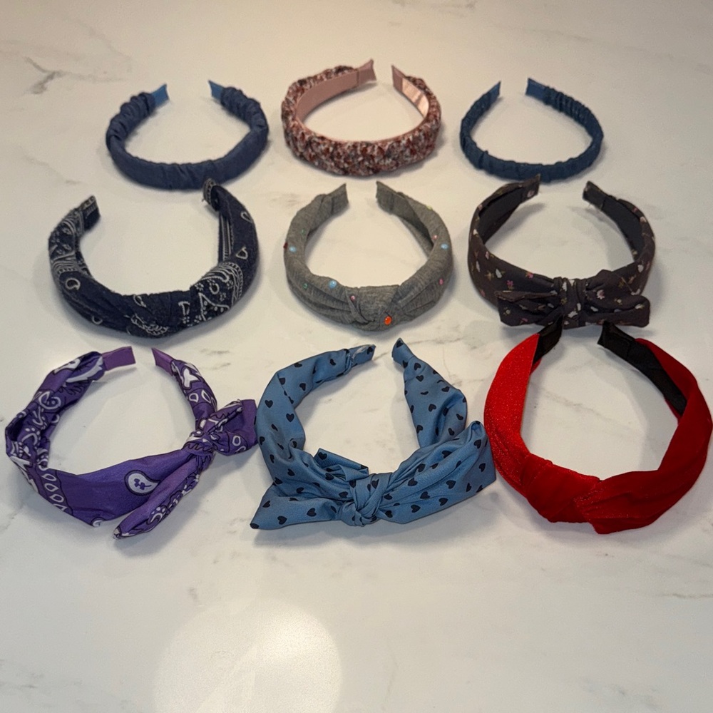 Set of Nine Girls’ Headbands